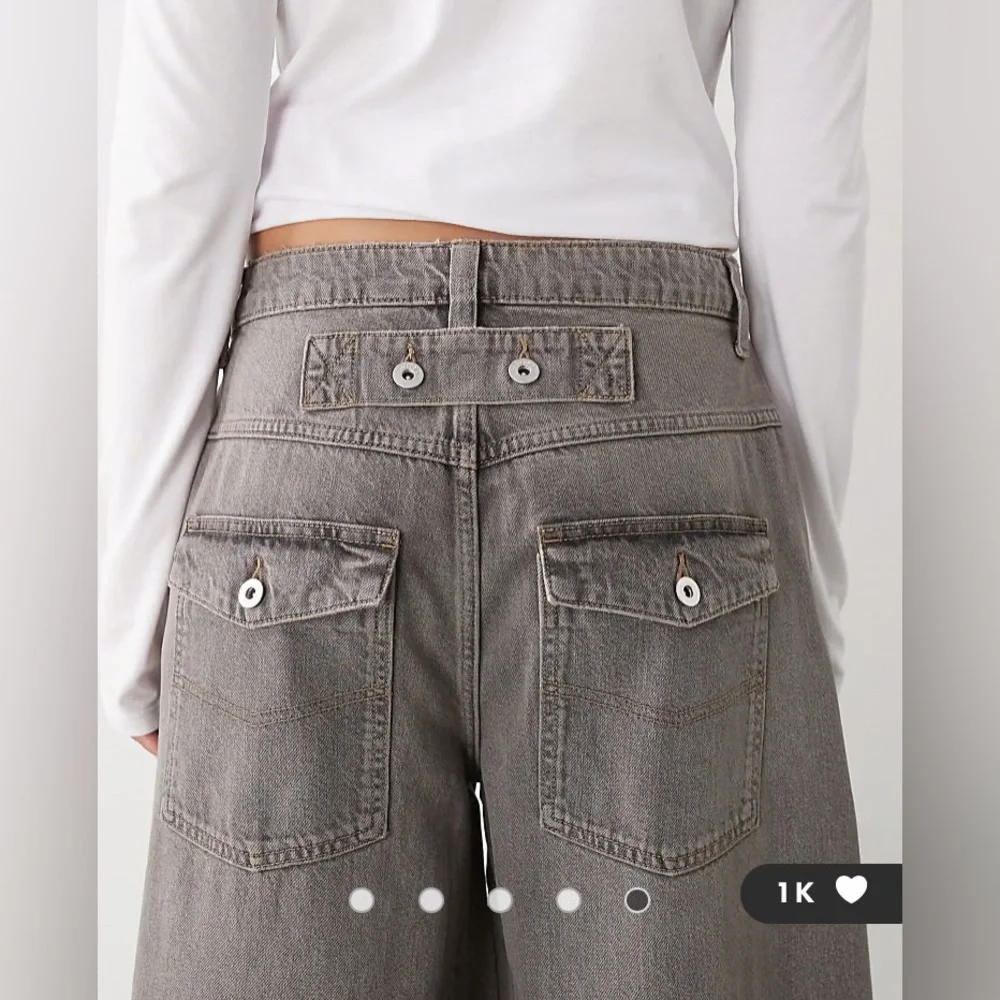 COLLUSION XL balloon X006 barrel jeans washed grey 24 x 26 super baggy wide - Picture 4 of 13